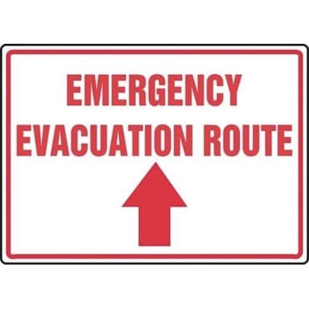 Accuform SAFETY SIGN EMERGENCY EVACUATION MFEX554VP MFEX554VP